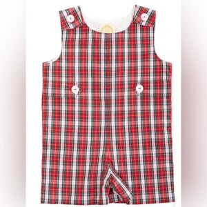 NWT The Beaufort Bonnet Company Sea Pines Plaid Jon Jon 12-18 months